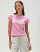 ROXY Floating Hibiscus Womens Baby Tee image number 1