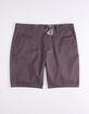 RSQ Mid Length Twill Gray Mens Chino Shorts image number 1