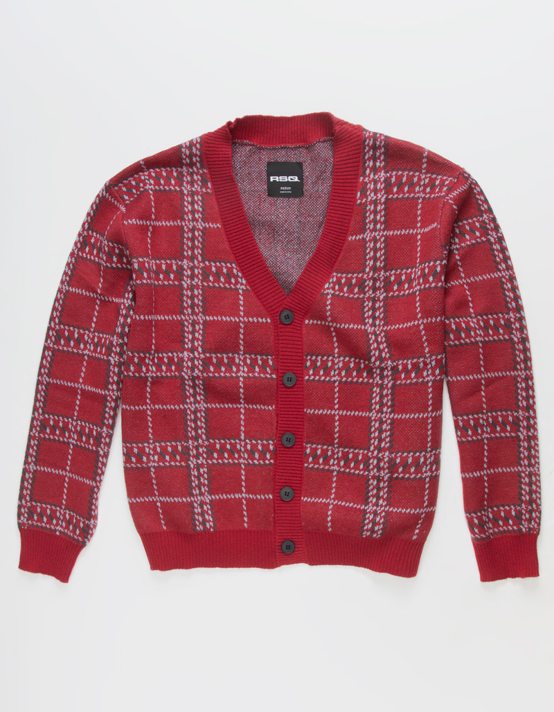 RSQ Mens Plaid Cardigan image number 4