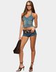 EDIKTED Cecie Denim Halter Top image number 5