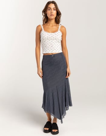 FULL TILT Floral Print Rib Womens Cami Alternative Image