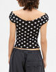 BDG Urban Outfitters Fia Dot Womens Off The Shoulder Top image number 2
