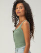 FREE PEOPLE Clean Slate Womens Sleeveless Henley Top image number 3
