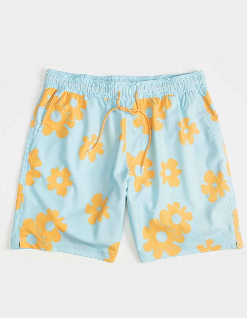 BLUE CROWN Hippie Mens 7" Swim Shorts image number 0