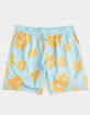 BLUE CROWN Hippie Mens 7" Swim Shorts image number 1