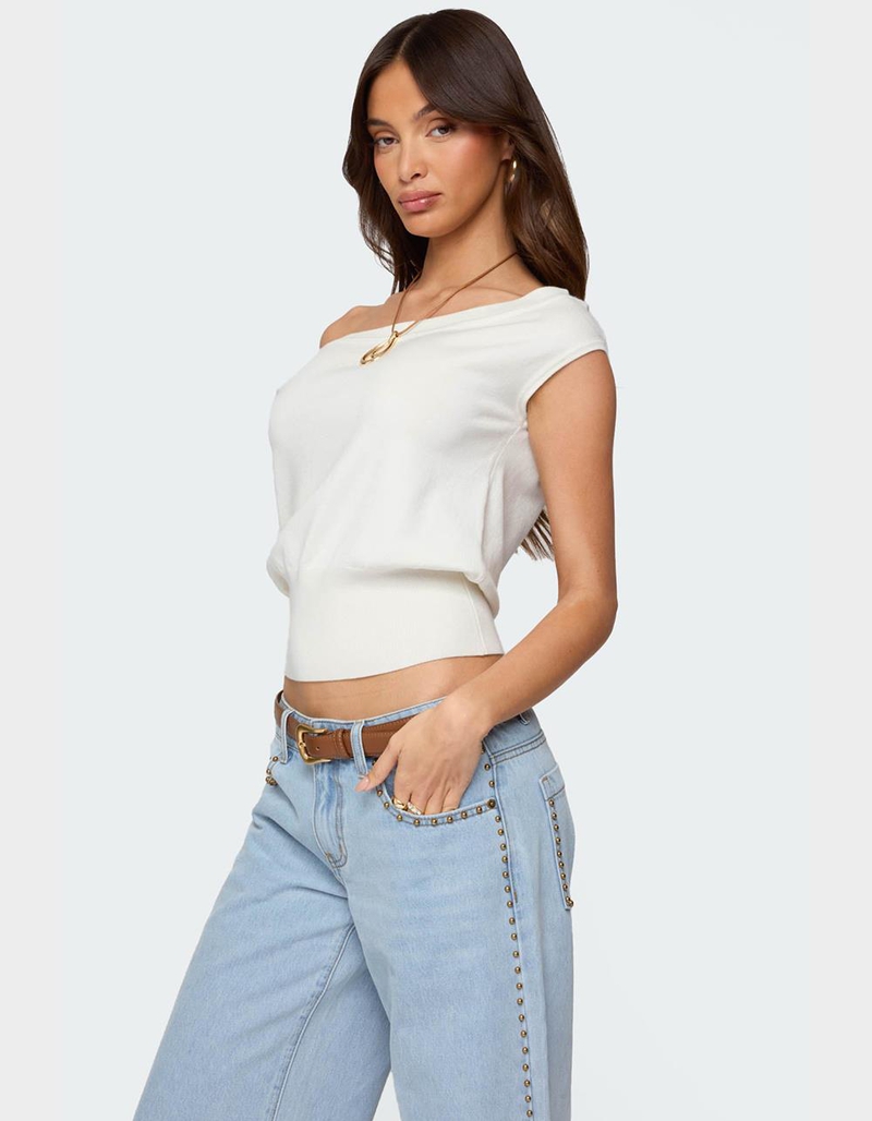 EDIKTED Michaela Off Shoulder Knit Top image number 4