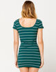 FULL TILT Stripe Henley Bodycon Dress image number 3