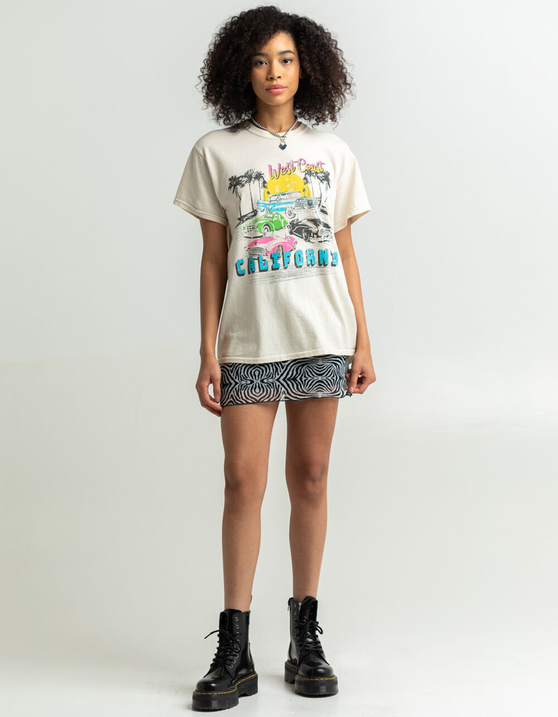 FULL TILT California Motor Club Womens Oversized Tee image number 3