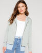 RVCA Small RVCA Zip Front Womens Sage Hoodie image number 1
