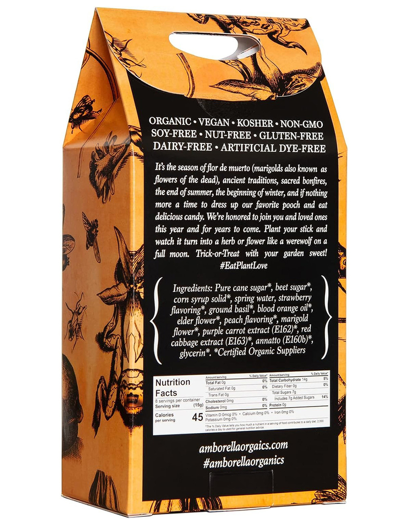 AMBORELLA ORGANICS Spooky Seed-Bearing Lollipops 8 Pack image number 1