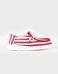 HEY DUDE Wally Youth Patriotic American Flag Boys Shoes image number 2