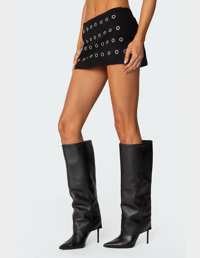 EDIKTED Arlette Grommet Mini Skort image number 3