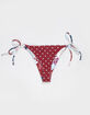 FULL TILT Textured Reversible Tie Side Cheeky Bikini Bottoms image number 2