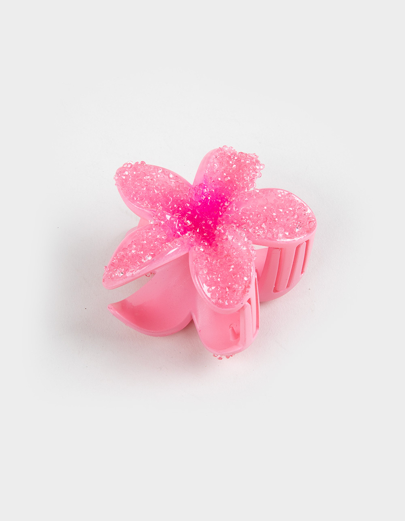 FULL TILT Bedazzled Hawaiian Floral Claw Hair Clip image number 0