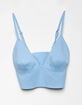 FREE PEOPLE Sage Longline Neo Light Blue Bralette image number 4