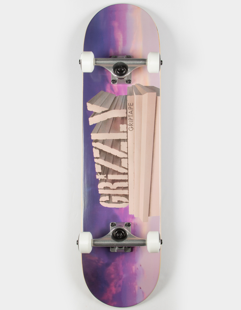 GRIZZLY Monument 8" Complete Skateboard image number 0