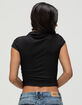 RSQ Womens Button Front Polo Shirt image number 4