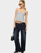 EDIKTED Petite Raelynn Washed Low Rise Baggy Jeans image number 5