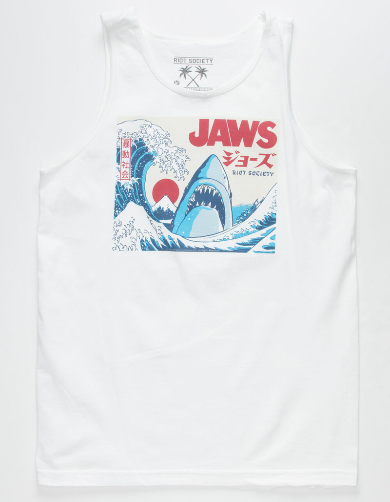 RIOT SOCIETY Jaws Mens Tank Top image number 0