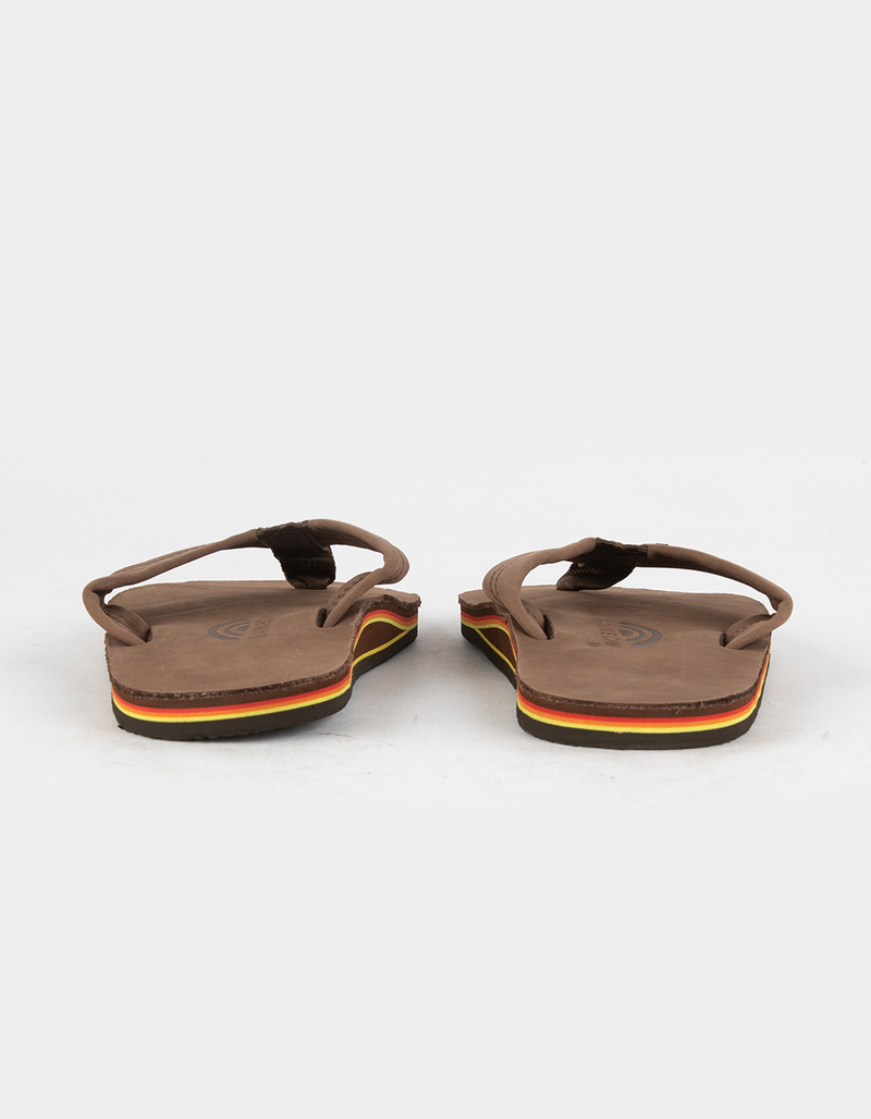 RAINBOW Premier Leather Mens Sandals - FADED BROWN