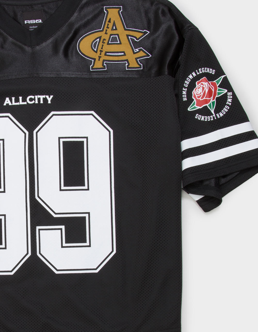RSQ Mens Baggy Crop Mesh Jersey - BLACK | Tillys