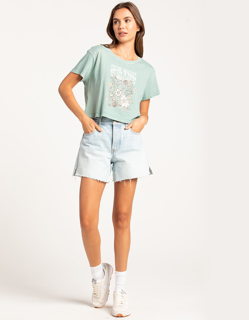 ROXY Grow Where Planted Womens Crop Boyfriend Tee image number 3