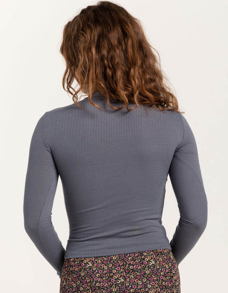 TILLYS Mock Neck Womens Long Sleeve Tee image number 3