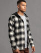 RSQ Mens Plaid Hooded Flannel image number 4