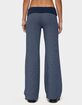 EDIKTED Amarna Striped Fold Over Pants image number 3