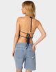 EDIKTED Jada Open Back Crochet Top image number 5