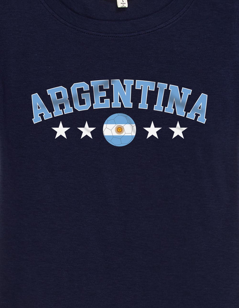 ARGENTINA Flag Soccer Womens Baby Tee image number 2