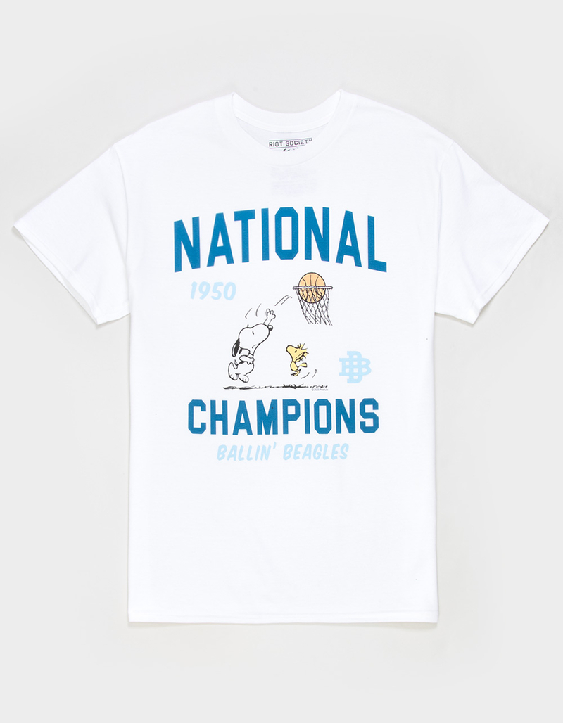 RIOT SOCIETY x Peanuts Basketball Mens Tee image number 0