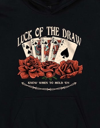 LUCK Hold Em Unisex Kids Hoodie Alternative Image