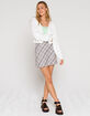 IVY & MAIN Plaid Womens Mini Skirt image number 1