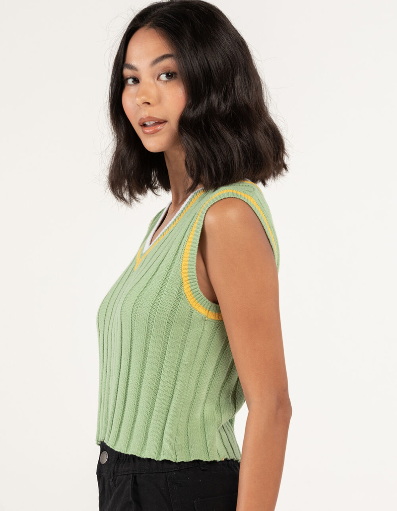 RSQ Preppy Womens Sweater Vest image number 2