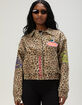 VON DUTCH Leopard Womens Bomber Jacket image number 1