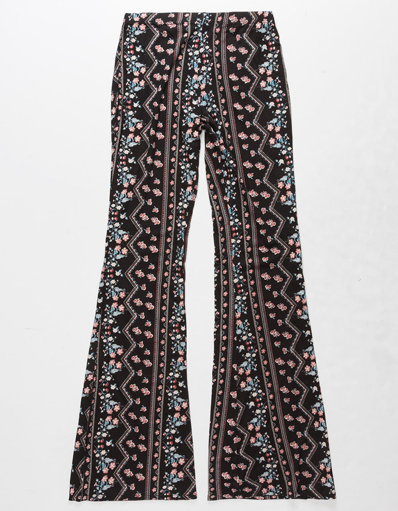 WHITE FAWN Ditsy Chevron Girls Flare Pants image number 0