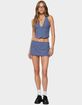 EDIKTED Frankey Pinstripe Mini Skort image number 4