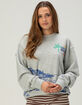 THE MAYFAIR GROUP Checked Out Womens Oversized Crewneck Sweatshirt image number 2