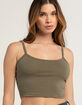 BOZZOLO Basic Cropped Womens Cami image number 1