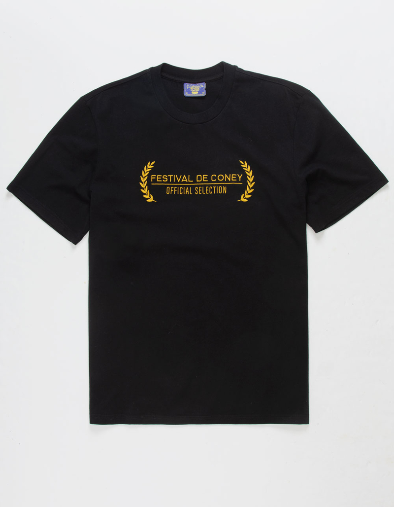 CONEY ISLAND PICNIC Embroidered Film Festival Mens Tee image number 0