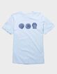 SHELL Blue Beach Seashells Unisex Tee image number 1