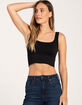 FULL TILT Seamless Chevron Womens Crop Tank Top image number 1
