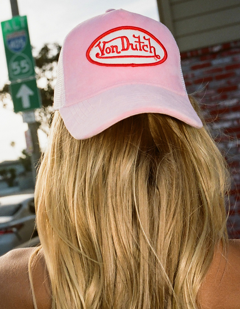 VON DUTCH Velvet Trucker Hat image number 4