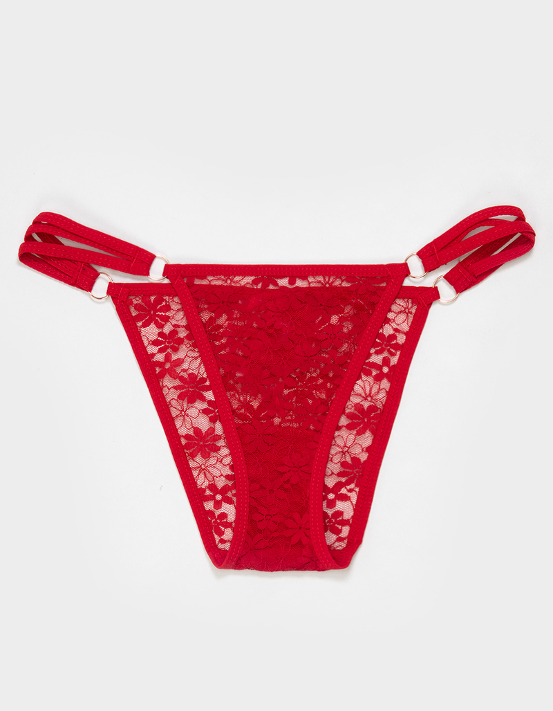 FULL TILT Side Strappy Lace Cheeky Panties image number 0