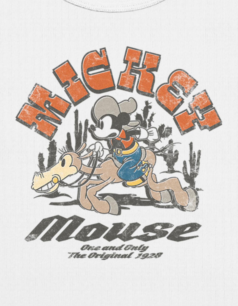 DISNEY Rodeo Mickey Womens Baby Tee image number 1
