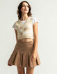 FULL TILT Khaki Tennis Skirt image number 1