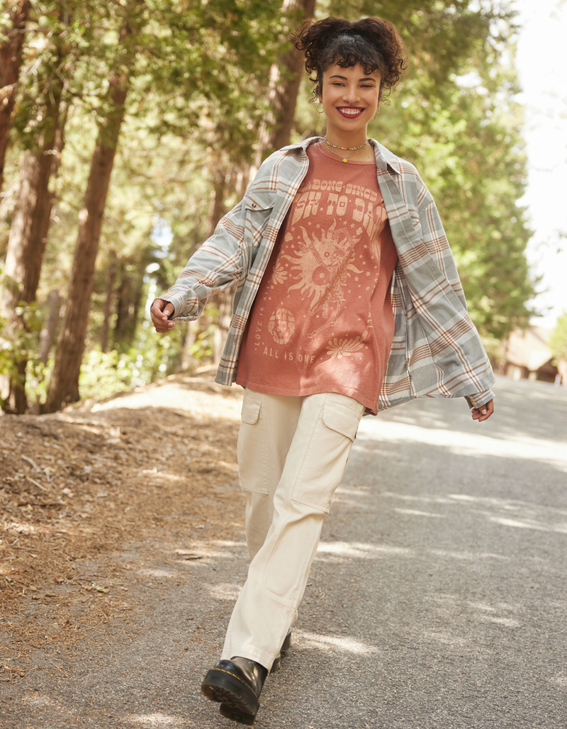 BILLABONG Wall To Wall Womens Denim Cargo Pants image number 0