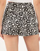 FULL TILT Floral Swirl Print Womens Shorts image number 4