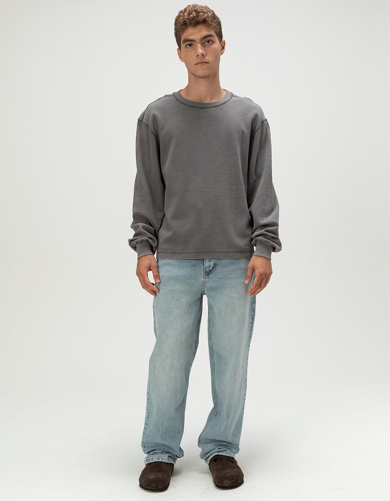 RSQ Mens Loose Light Wash Jeans image number 0